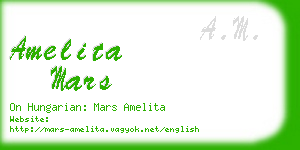 amelita mars business card